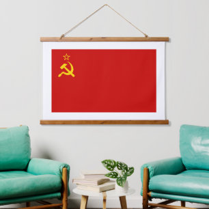 Soviet Union Flag, USSR, CCCP, Communism, Lenin Hanging Tapestry