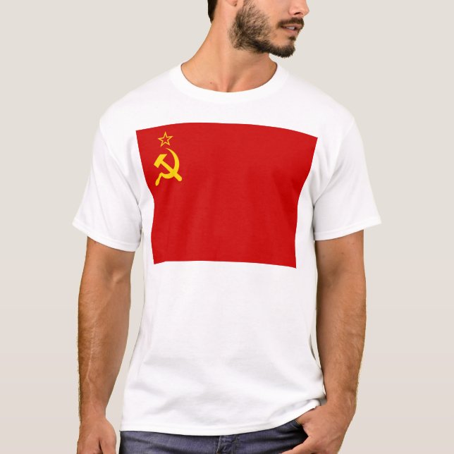 Soviet Union Flag, USSR, CCCP, Communism, Lenin T-Shirt (Front)