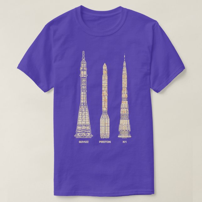 Soviet Union Rockets 1 T-Shirt (Design Front)