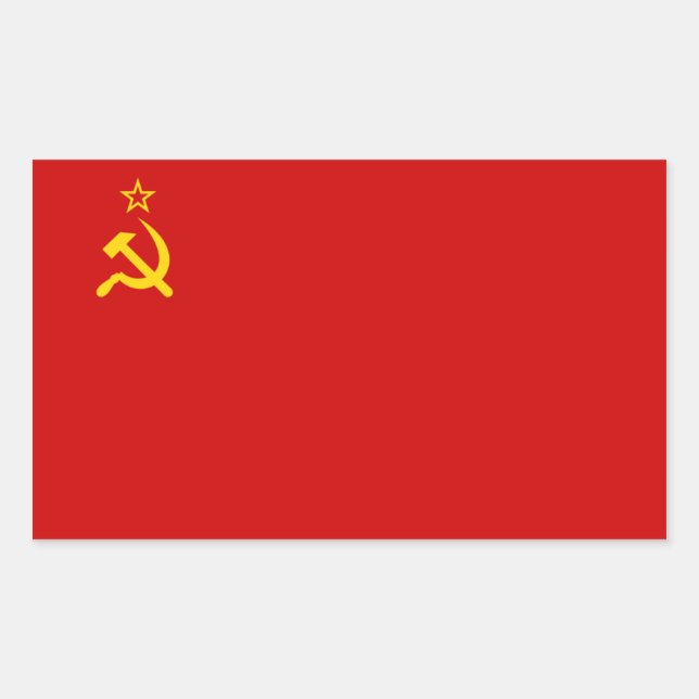 Soviet Union/USSR/CCCP Flag Sticker (Front)