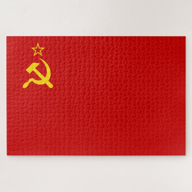 Soviet Union (USSR) (Communist Hammer and Sickle) Jigsaw Puzzle (Horizontal)