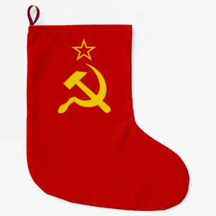 Soviet Union (USSR) (Communist Hammer and Sickle) Large Christmas Stocking