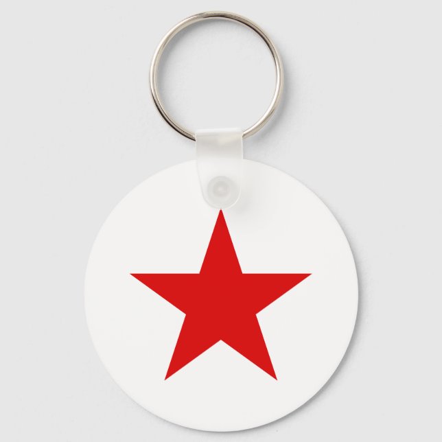 Soviet USSR Communist Military Red Star    Keychain (Front)