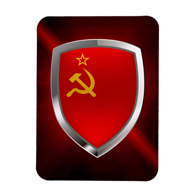Sovietic Union Mettalic Emblem Magnet (Vertical)