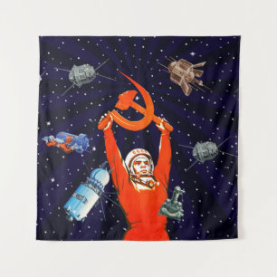 Sovietwave - Soviet space art Tapestry