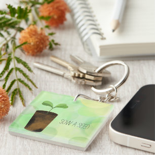 Sow a seed keychain
