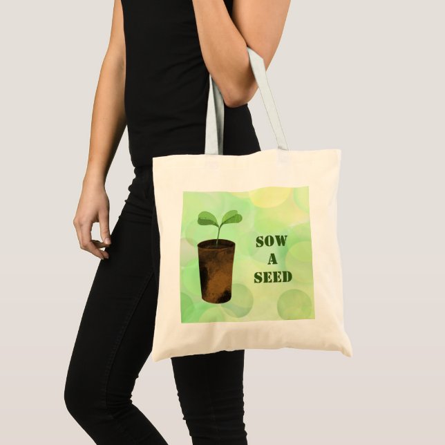 Sow a seed tote bag (Front (Product))