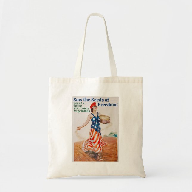 Sow the Seeds of Freedom! budget tote bag (Front)
