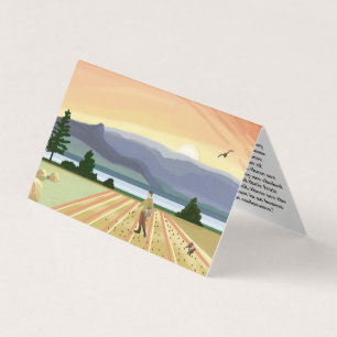 Sower and seed parable business card