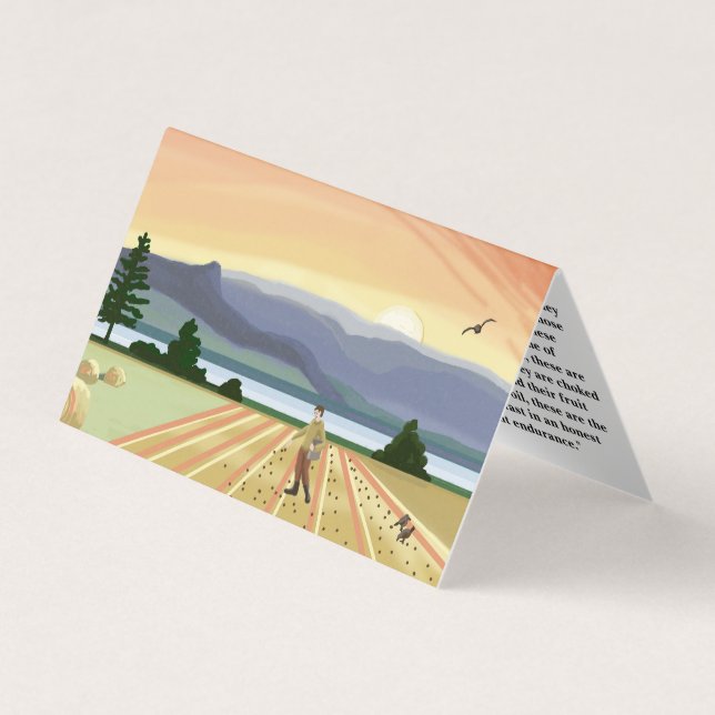 Sower and seed parable business card (Front)