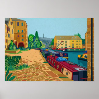 Sowerby Bridge Canal Basin Poster