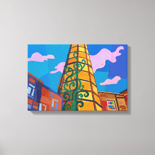 Sowerby Bridge Carlton Mill Chimney Art Canvas Print