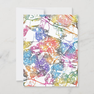 Soweto South Africa City Map Postcard