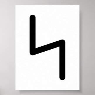 SOWILO Nordic Rune (Sun, Success) | Elder Futhark Poster