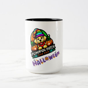 Sowing Seeds of Joy Pumpkin Patch Two-Tone Coffee Mug