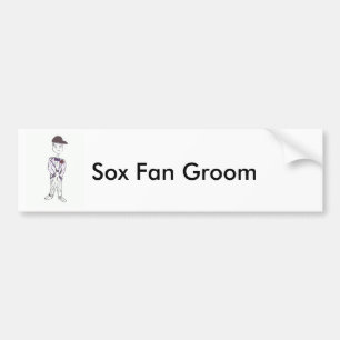 Sox Fan Groom Bumper Sticker