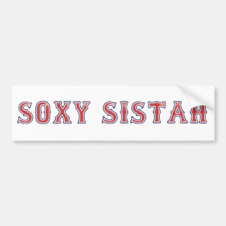 Soxy Sistah Bumper Sticker