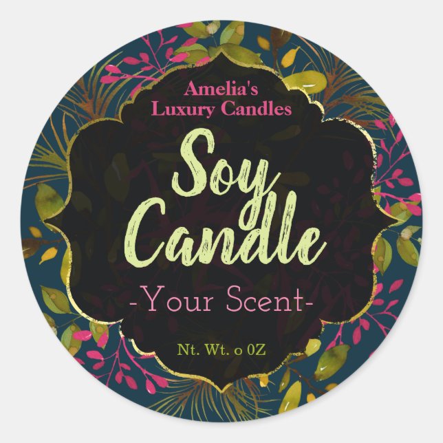 Soy Candle Labels (Front)