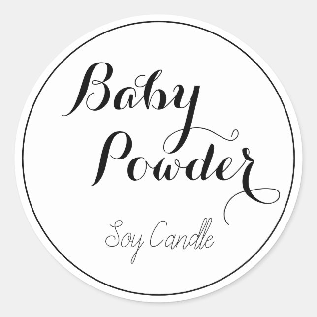 Soy Candle labels (Front)