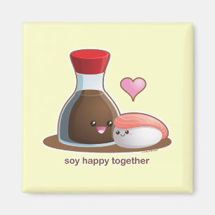 Soy Happy Magnet