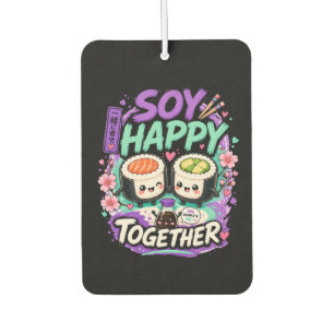 Soy Happy Together – Cute Kawaii Sushi Couple Air Freshener