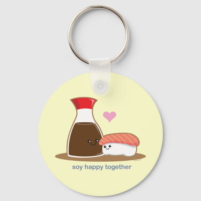 Soy Happy Together Keychain (Front)