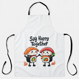 Soy happy together Sushi Kawaii Japanese Food  Apron