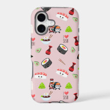 Soy in love cute light pink Kawaii Sushi