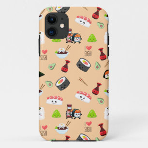 Soy in love cute yellow Kawaii Sushi iPhone 11 Case