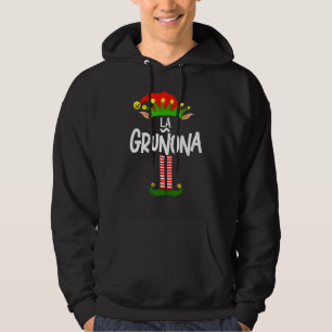 Soy La Gruñona Elf Family Group Matching In Spanis Hoodie