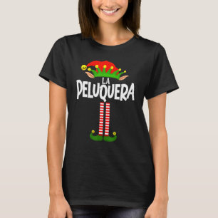 Soy La Peluquera Elf Family Group Matching In Span T-Shirt