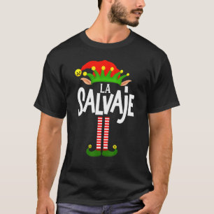 Soy La Salvaje Elf Family Group Matching In Spanis T-Shirt