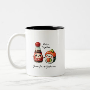 Soy Sauce and Sushi Personalized Mugs