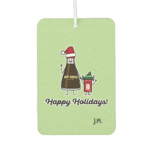 Soy Sauce Bottle Packet kid child Christmas Santa Air Freshener
