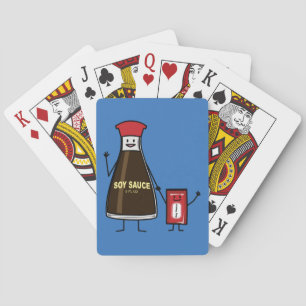 Soy Sauce Bottle Packet kid child condiment Asian Playing Cards
