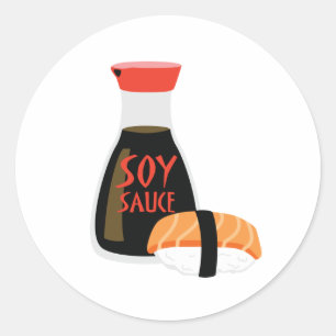 Soy Sauce Classic Round Sticker