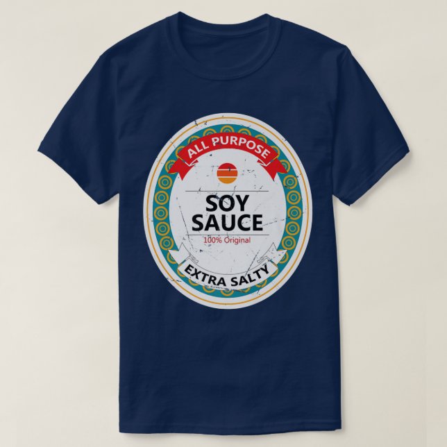 Soy Sauce Funny Halloween Costume Diy Matching Cou T-Shirt (Design Front)