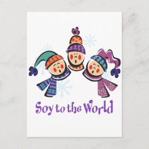 Soy to the World Holiday Postcard