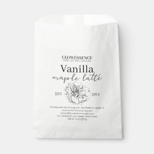 Soy Wax Candle Label Flower pack Favour Bag