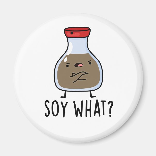 Soy What Funny Soy Sauce Pun  Magnet (Front)