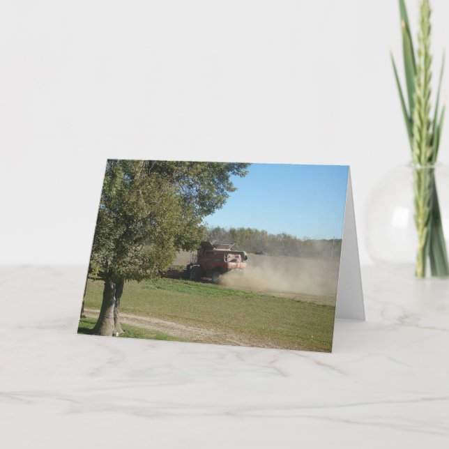 Soybean Harvest Time Card (Front)