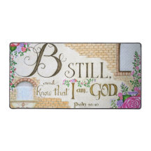 Soyez calme, Psaume 46:10 - Tapis de bureau