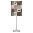 Soyez courageux Lampe en bois - Vert/Brown