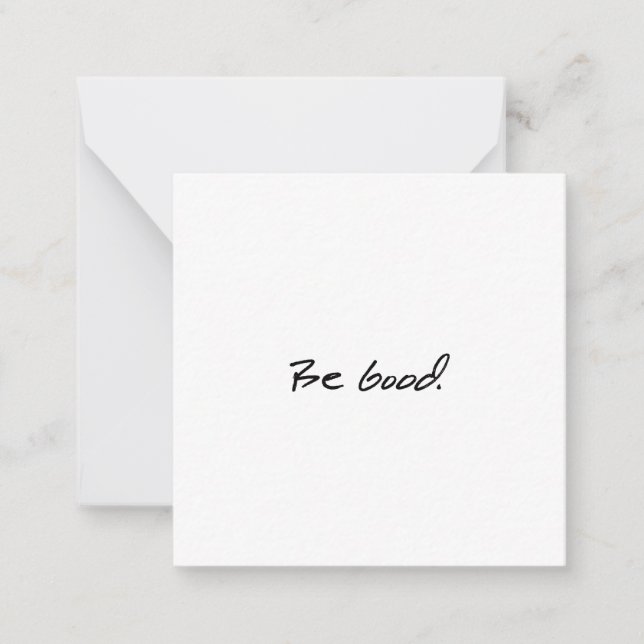 Soyez de bons Cartes pour notes (Devant)