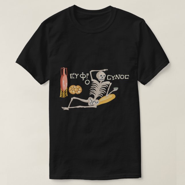 Soyez gai, profitez de votre vie T-shirt (Design devant)