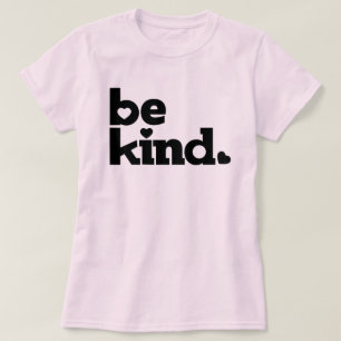 Soyez gentil en noir slogan graphique T-Shirt