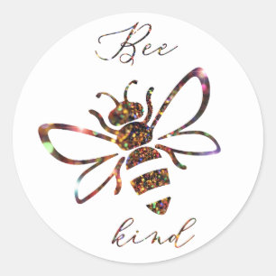 Soyez gentil Sticker Rond Classique