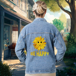 SOYEZ HEUREUX SOUFFRE VISAGE Denim Veste