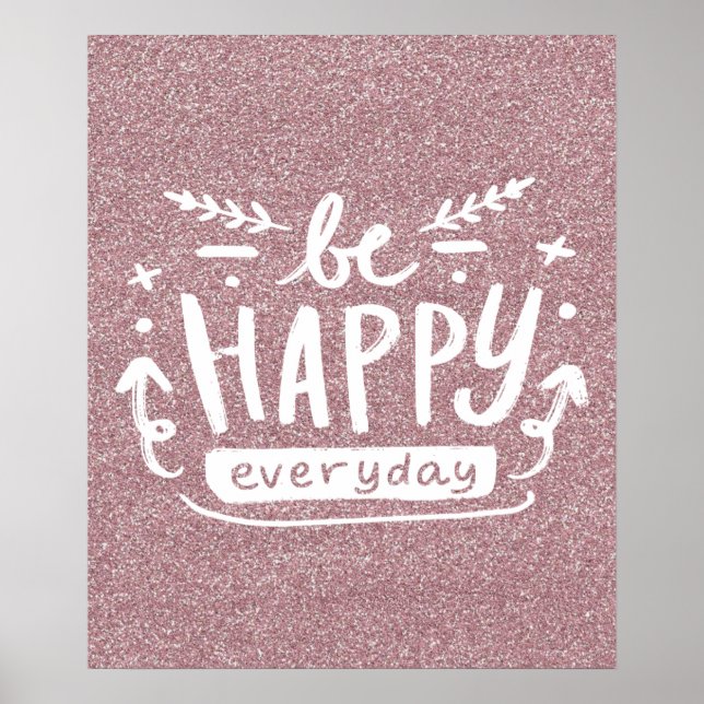SOYEZ HEUREUX TOUS LES JOURS Citation Poster (Devant)