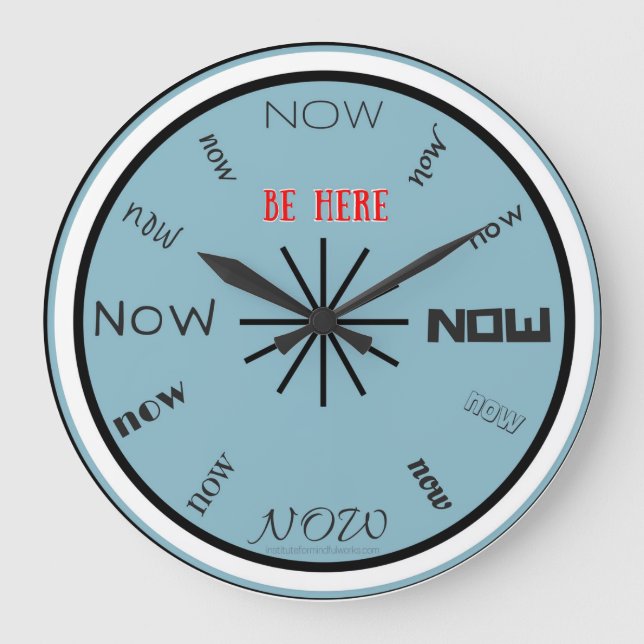 Soyez ici maintenant horloge (Recto)